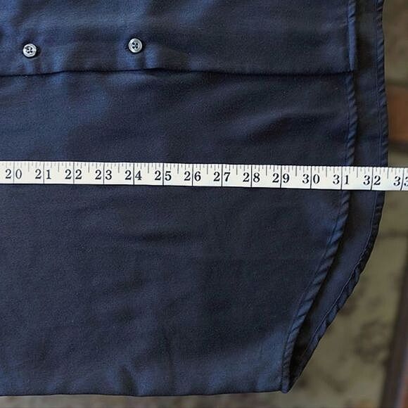 Studio Profilo Black long sleeve dress shirt - Picture 6 of 12